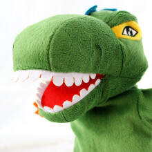 Dinosaurier-Plüsch-Handpuppe Spielzeug für Kinder, Weich Beweglich 23cm