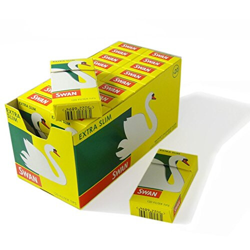 Swan Swan Extra Slim Pre Cut Filter Tips - 40 Packets(2 Boxes of 20 Packets) by Trendz 1
