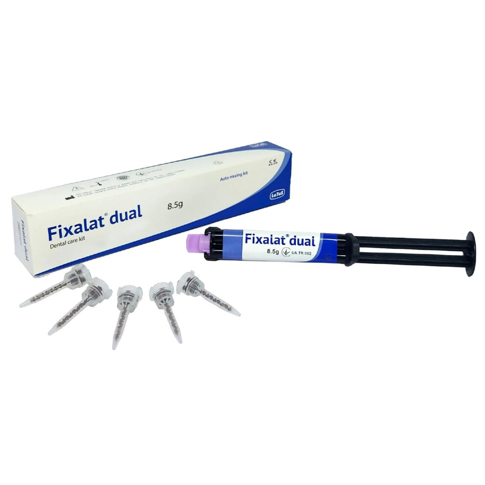 Latus Dental Repair Kit For Permanent Applications Tooth Filling Repair For Implants, Veneers, Inlays, Onlays,Crown, Bridges Two Component Self Cure Automi
