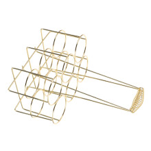 Metal Beer Bottle Carrier with Handle, Durable Alloy Storage Basket, SpaceSaving Holder