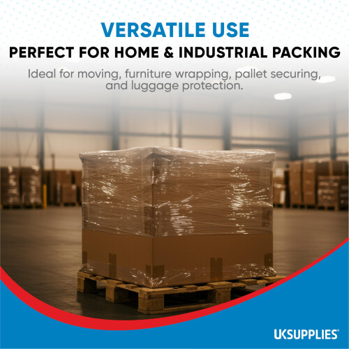 UK SUPPLIES LTD Clear Stretch Shrink Wrap Roll - Pick Any Colour/Quantity 1