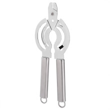Ergonomic Stainless Steel Jar Opener with Sawtooth Grip for Weak Hands and All Lid Sizes