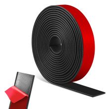 Rubber Strip Self-Adhesive Neoprene Sheet Solid Neoprene Sealing Roll for Weather Sealing, Floor Protection, DIY Gaskets, Anti-Slip Pads, Vibration D
