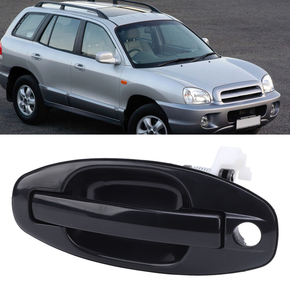 Exterior Door Handle For Santa Fe 2001-2006 Front Left, Abs Black 4991383416181