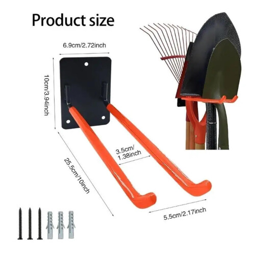 Hanger for Weed Eater 2pcs Heavy Duty Rust Resistant Iron Wall Mount Hooks for Garage Storage 2