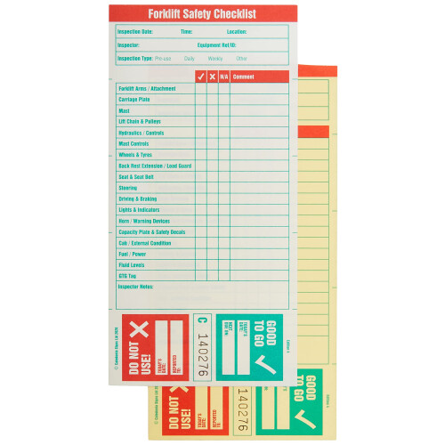 Good to Go Safety 51302 Forklift Check Book 1