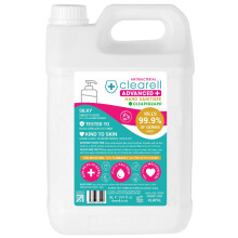 Clearell 5 Litres ADVANCED 99.9% Antibacterial Hand Sanitiser Alcohol Free 5L