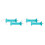Kerbl Rutland Turquoise Gate Handle (Pack of 4) 1