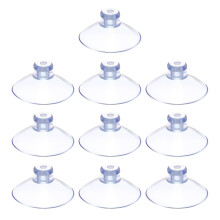 10 PCS Suction Cups, 30mm Suction Hooks, PVC Plastic Sucker, Window Suckers For Glass, Window hooks suckers, for Window Wall Door Glass and Other Smo