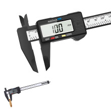 VINSPIRE Digital Vernier Caliper 150mm, Carbon Fiber Calipers Measuring Tool, Electronic Micrometer with LCD Screen, Inch/Metric Digital Caliper for