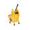 Amazon Amazon Basics Rectangular Kentucky Mop Bucket with Durable Wheels and Down Press Wringer Combo, 33 liters, Yellow 3