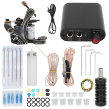 Kit de tatouage professionnel avec machine à tatouer sans fil, aiguilles et encres de haute qualité, accessoires de tatouage pour artistes