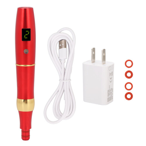 Adjustable Speed Settings Wireless Tattoo Pen With LCD Screen Micropigmentation Device Exquisite Motor Performance For Microblading And Shading