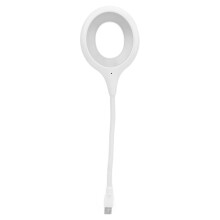 Adjustable LED Reading Light With Voice Activation Flexible Hose Arm And Multi Mode Lighting For Home And Travel