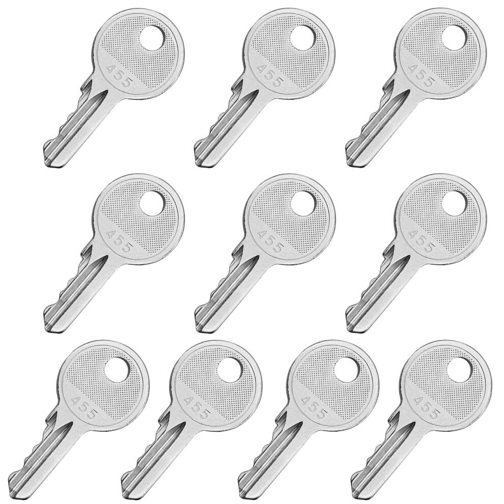 Xyqmly 10 Pack 455 Ignition Keys, 455 Key Compatible With Scissor Lifts Boom Lifts Genie Lifts Skyjack Lifts Terex Lifts Snorkel Manlift Upright, Hea 61597549