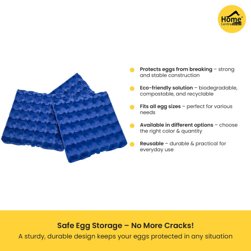 Home Centre Egg Boxes Trays 30 Pieces Box Holds 30 Eggs Recyclable Biodegradable Cardboard Blue 1