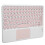 Slim Rechargeable Bluetooth Keyboard With Touchpad Wireless Keyboard For Ipad Featuring Magnetic Base And Universal Device Compatibility 3