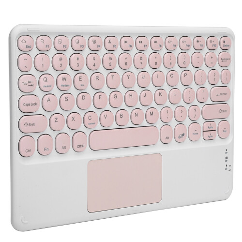 Slim Rechargeable Bluetooth Keyboard With Touchpad Wireless Keyboard For Ipad Featuring Magnetic Base And Universal Device Compatibility 2