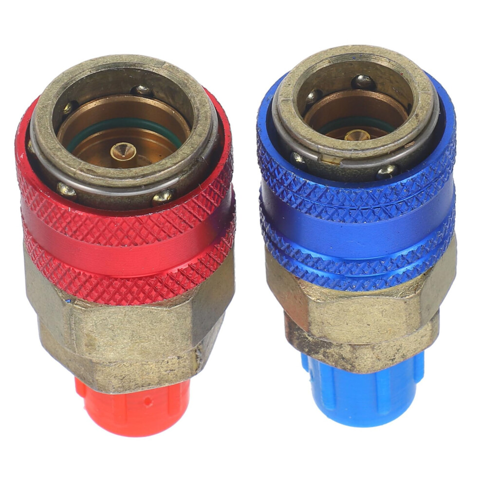 Ac Quick Coupler Copper Pair For Cars, Leakproof Automotive Ac Adapter Fittings, Easy Operation 9455672908412