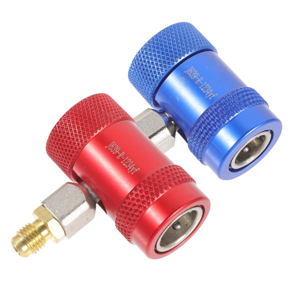 Ac Manifold Gauge Adapters R134a Quick Couplers Set With Protective Sleeve For Car Ac Service 9455672908573