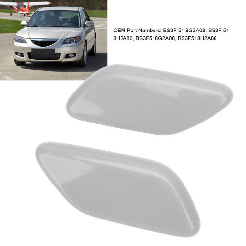 Scheinwerferwaschdüse Abdeckung für Mazda 3 BK 2003-2008 Staubdicht ABS 2