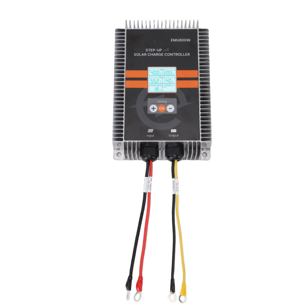 Mppt Solar Charge Controller 800W Solar Panel Regulator With Lcd, 99% Efficiency, Ip65 For Rv 9044945426359