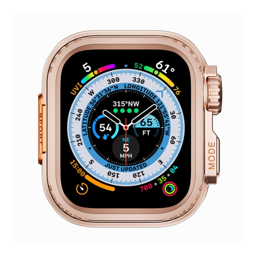 Metal Case Rose 44Mm 45Mm 46Mm 42Mm 49Mm Protective Cover Full Coverage For Apple Watch Gold 9455672908986
