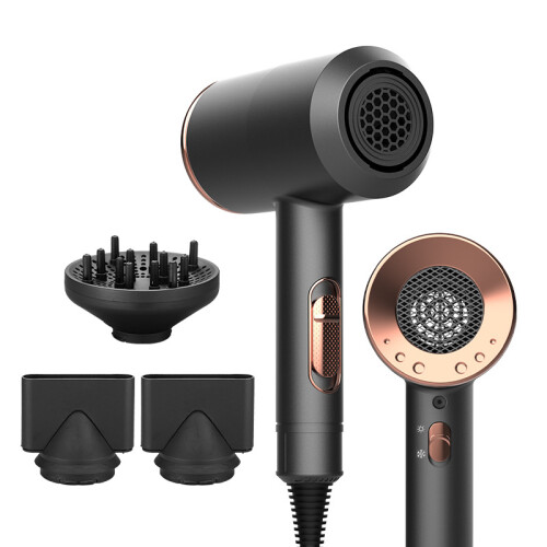 Hårtørrer med diffuser og koncentrator 5 hastigheder Black