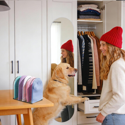 Hat Organizer and Beanie Holder, 2 Pack Metal Tabletop Rack with SpaceSaving Vertical Storage 1