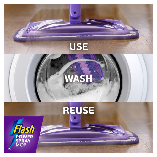 Flash Flash Power Spray Mop Microfibre Cloth  Washable  Reuseable Microfibre 2