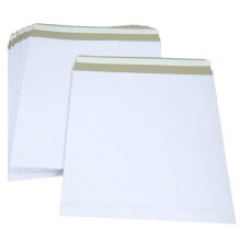 10 x 12 Strong White LP Record Mailers All-Board Envelopes 340x340mm | Peel & Seal Vinyl Record Packaging for Secure Shipping Cardboard Self-Seal Mai