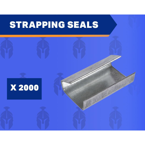 12mm Metal Semi Open Strapping Seals for Polypropylene Hand Strapping (2000) 1