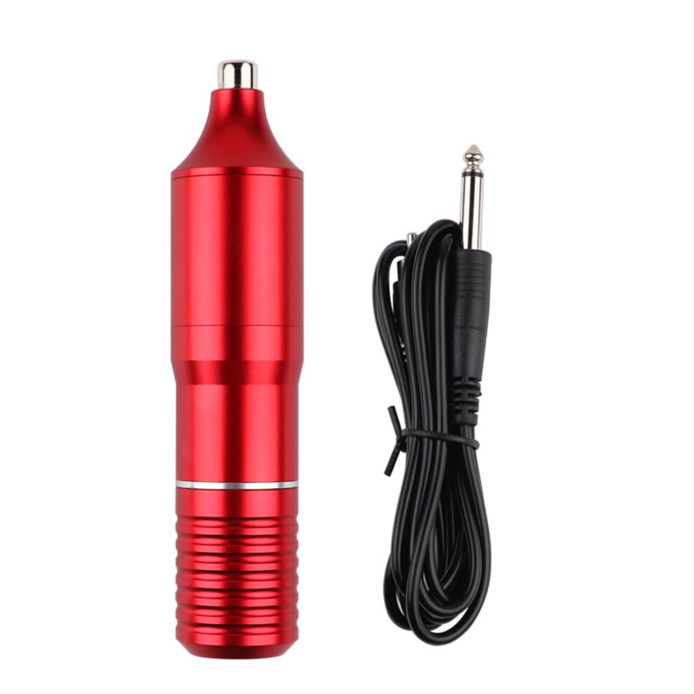 Red Tattoo Machine Pen Rotary Gun 10000Rpm Rca For Permanent Makeup Eyebrow Lip Tattoo (Red)
