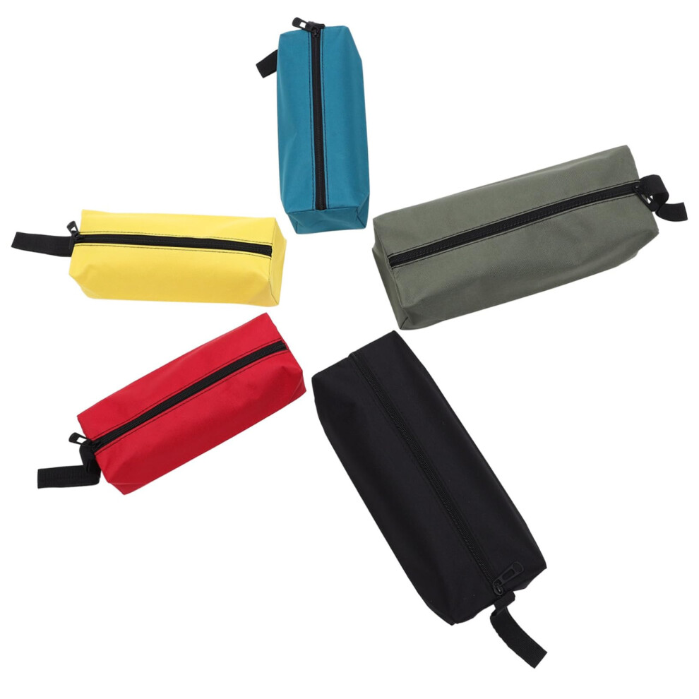 5Pcs Durable Oxford Cloth Tool Bag Set With Zipper Closure, Large Capacity For Tools And Crafts 9044945426434
