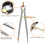 QWORK 8 Inch Spring Divider Calipers, Precision Spring Dividers Calipers for Geometry 3