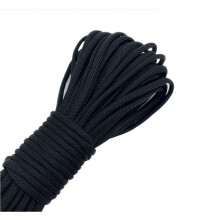 Himtop 30M Black Nylon R-ope 6MM Multi-functional Nylon Rope Cord Hanging String, Traction Tying Rope for Camping Outdoor Activities Garden Bundling