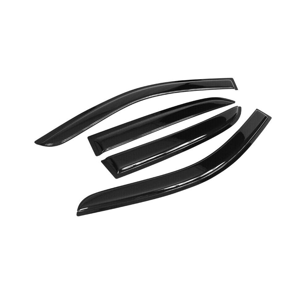 Window Visors For Cars Smoke Tinted Rain Guards 4Pcs Acrylic Rain Protection And Wind Deflection 9455672909808