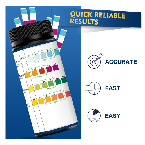 Pool Test Strips,100 Strips Pool and Hot Tub Test Strips 2