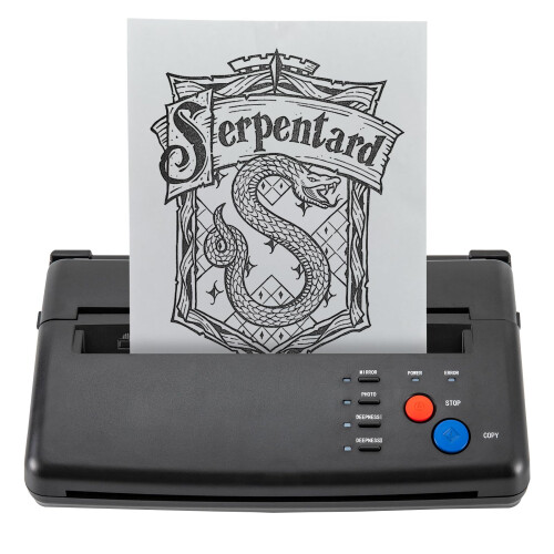Professional Tattoo Stencil Printer A4 Digital Transfer with Dual Depth and Temp Control