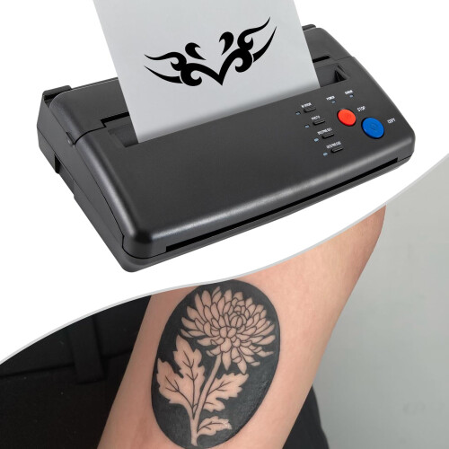 Professional Tattoo Stencil Printer A4 Digital Transfer with Dual Depth and Temp Control 2