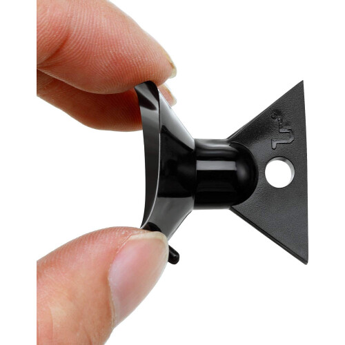 SquarezhenBo 3 Pcs Black for GU10 Light Bulb Suction Cup Inverted Triangular Suction Cup Lights Remove 2