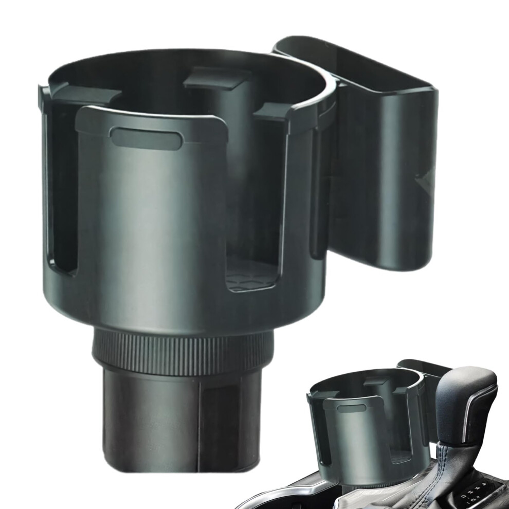 Car Cup Holder Expander With Universal Phone Mount, Adjustable Base For Large Bottles Suv Truck Rv 9455672910071