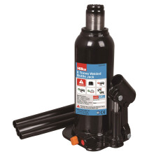 Hilka 82250208 8 Tonne 222-447mm Welded Bottle Jack, Black