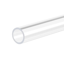 sourcing map Acrylic Pipe Rigid Round Tube Clear 13mm ID 15mm OD 305mm for Lamps and Lanterns,Water Cooling System