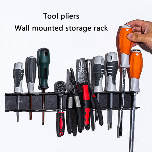 Wall Mounted Tool Organizer Rack for Garage or Workshop, Space Saving RustResistant Holder 1