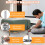 2 Pack Full Metal Labor Saving Arm Jack, Multi-Function Height Adjustment Lifting Device with Scale, 400kg load capacity,Two-Speed Descent Mod for In 5