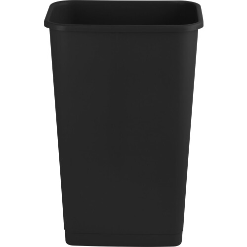 2x Large Workplace Black Plastic Waste Bins 60L 1