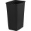 2x Large Workplace Black Plastic Waste Bins 60L 3