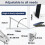 Solar Panel Mount Brackets, 45 inch Adjustable Solar Panel Mount with 3
