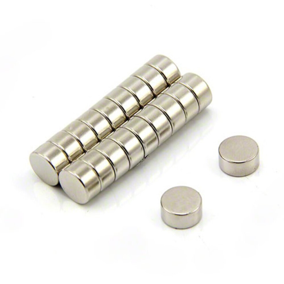 Ultra High Performance N52 Neodymium Magnet For Arts, Crafts, Model Making, Diy, Hobbies, Office, And Home - 10Mm Dia X 5Mm Thick - 3.2Kg Pull - Pack 80958154